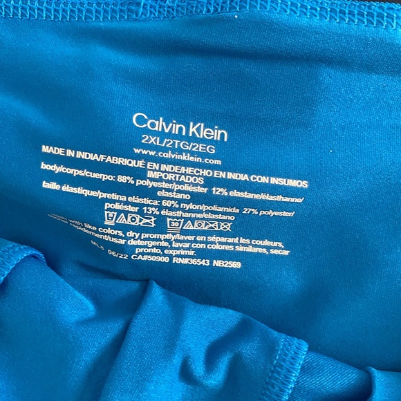 Lot of 3 Calvin Klein Underwear 2XL Boxer Breifs 2 Black One Blue singles XXL - Picture 3 of 6